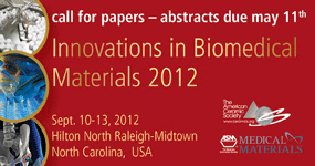 Submit your Biomaterials 2012 abstract