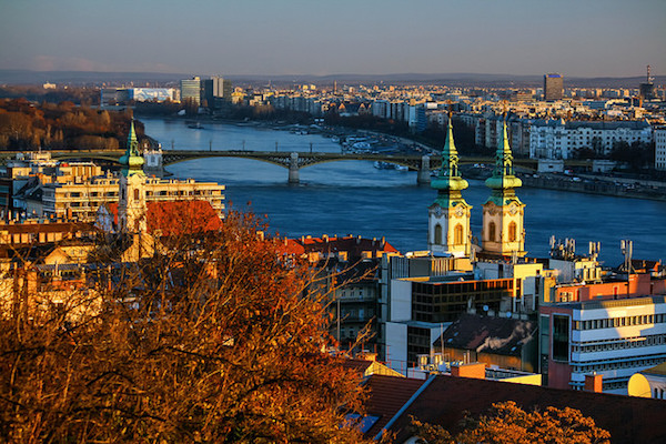downtown view of Budapest