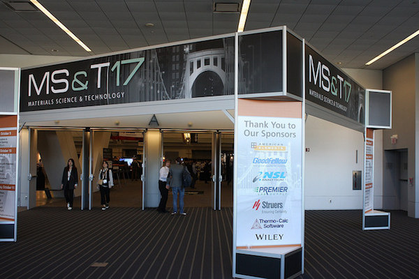 MS&T17 expo entrance