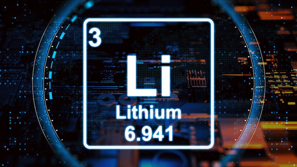 Abstract Lithium digital concept