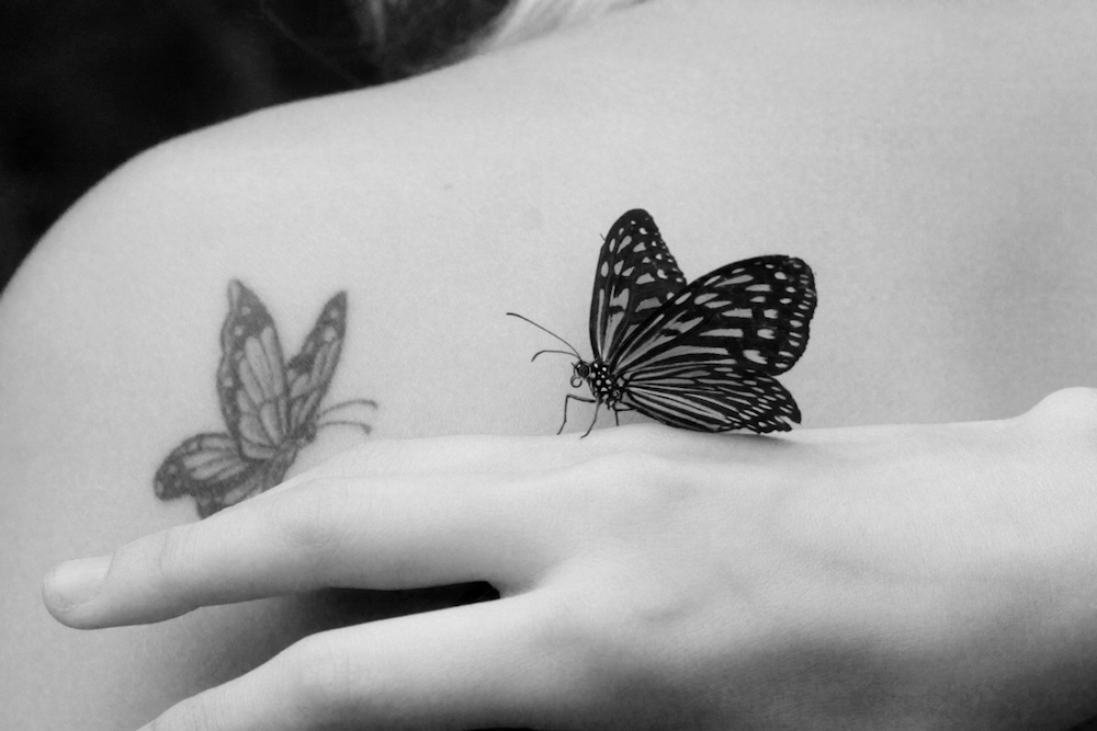 Shaded Butterfly Tattoo Ideas - wide 7