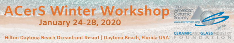 ACerS Winter Workshop 2020 HEADER