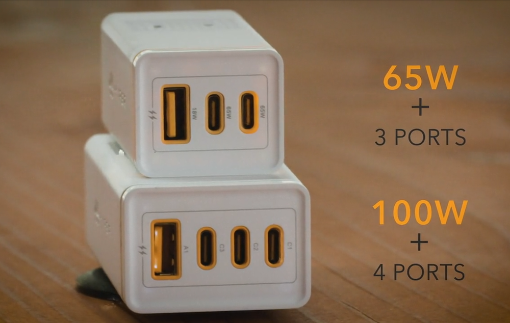 09-30 stackable GaN wall chargers