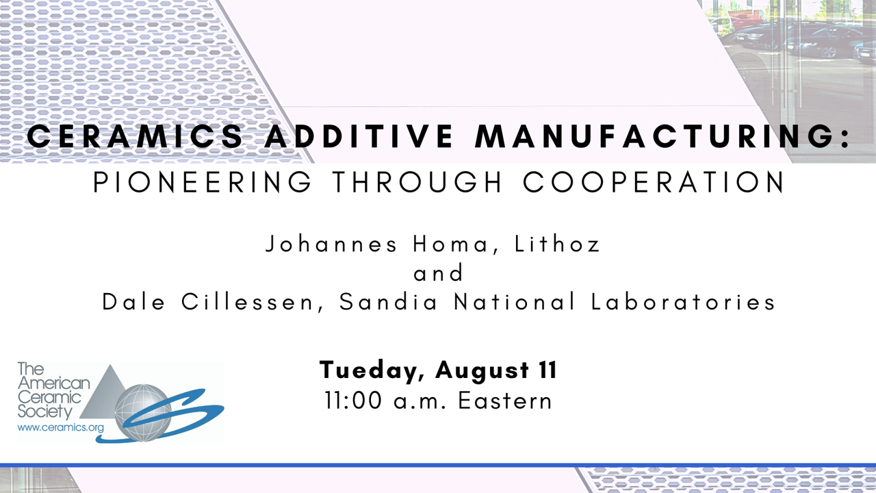 Ceramics Additive Manufacturing_pioneering through cooperation