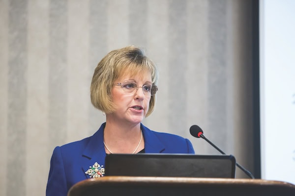 Dr. Richardson at podium