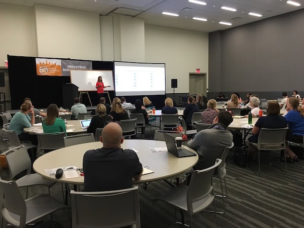 Rebecca Geier leading a workshop
