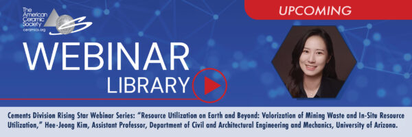 ACerS Learning Center webinar banner: Hee-Jeong Kim